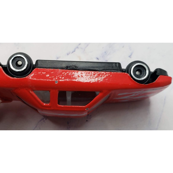 Vintage Collectible Speed Wheels Red Diecast Car With Silver Lighting Bolts - Picture 8 of 8